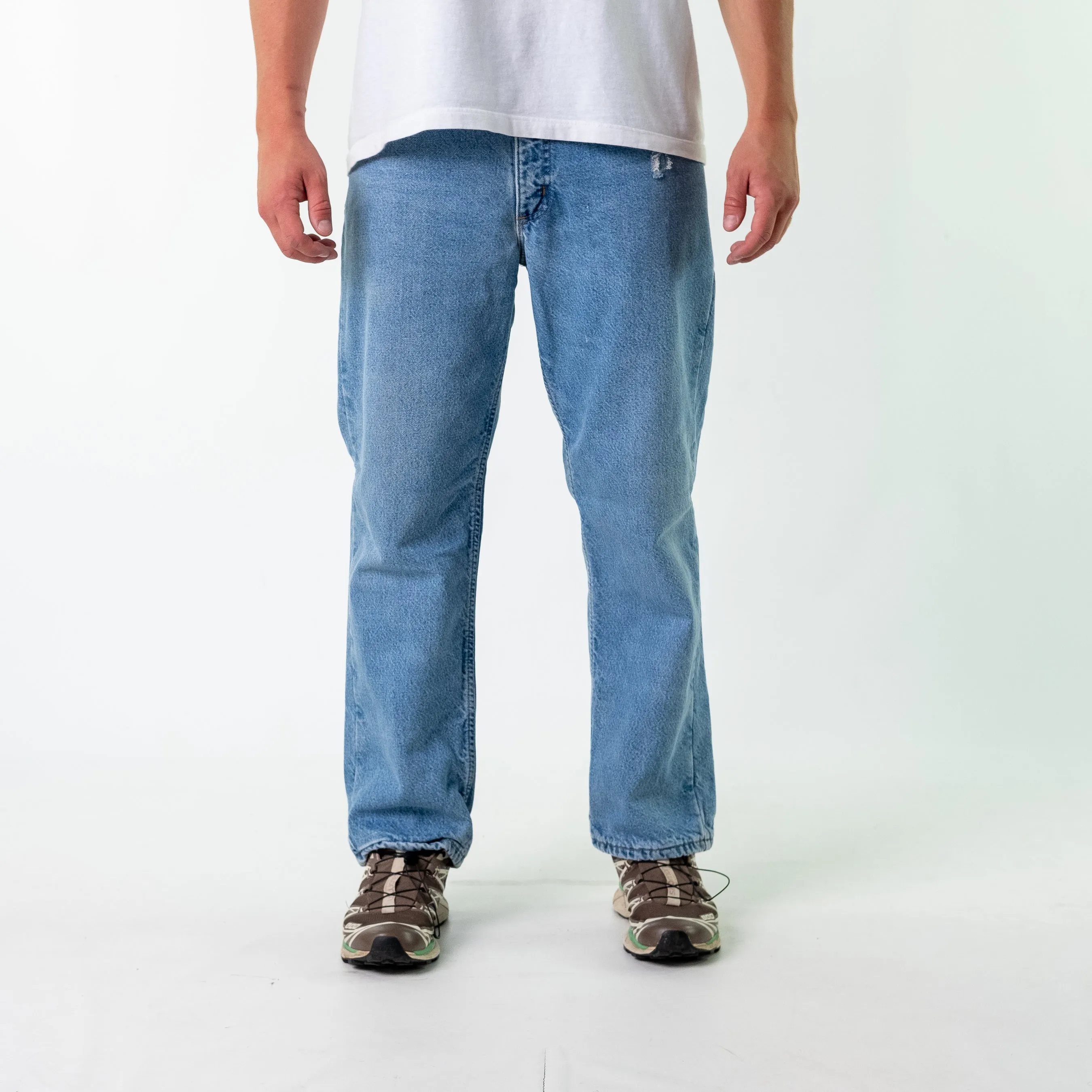 Light Blue 90s Carhartt Denim Jeans Baggy Pants (34x30)