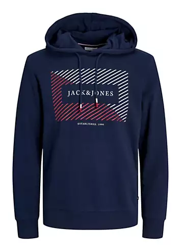 Logo Print Hoodie by Jack & Jones | Look Again