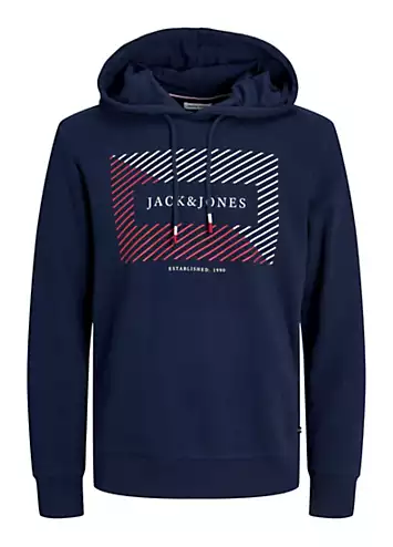 Logo Print Hoodie by Jack & Jones | Look Again