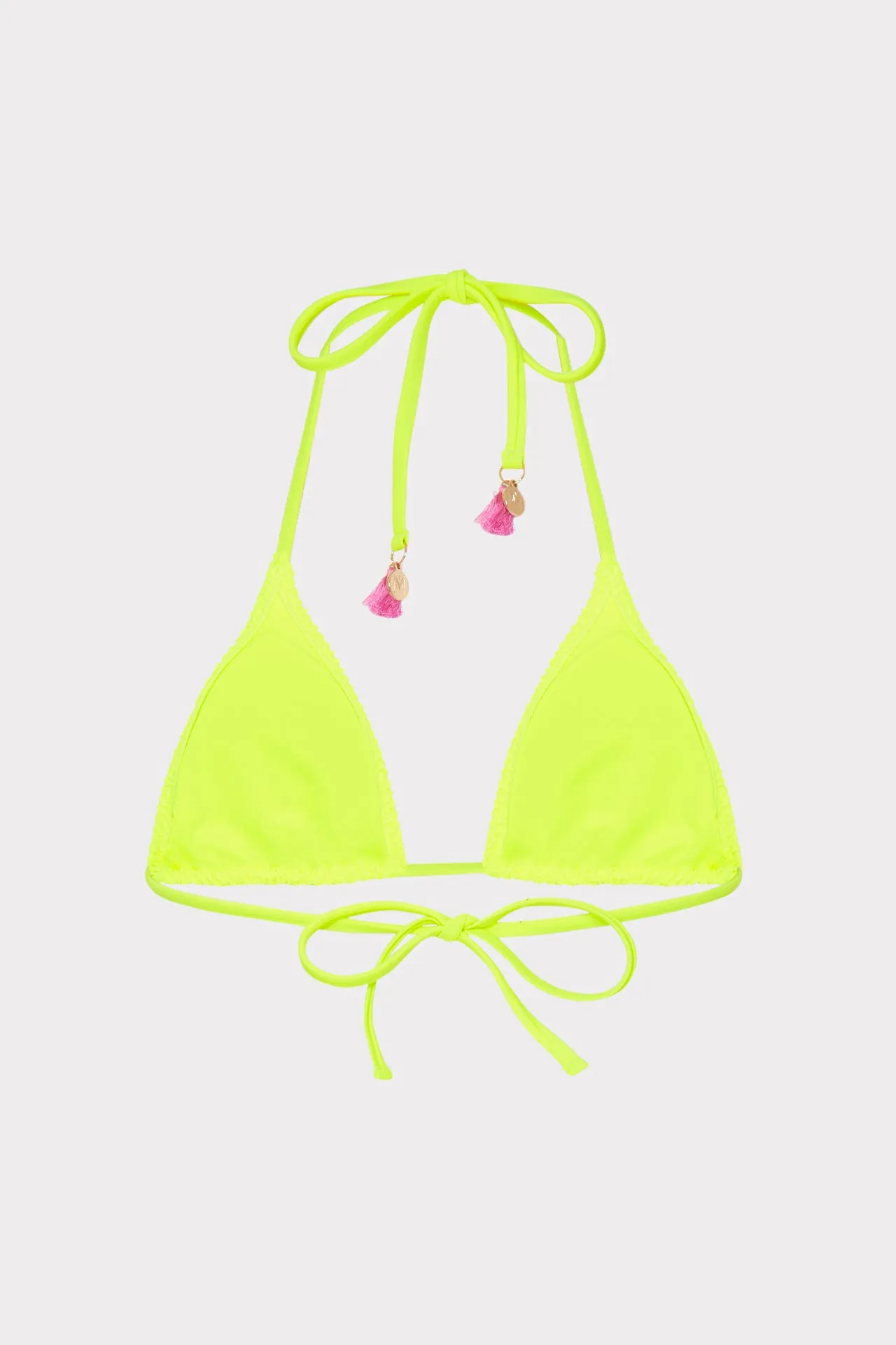 Lori Textured Triangle Bikini Top