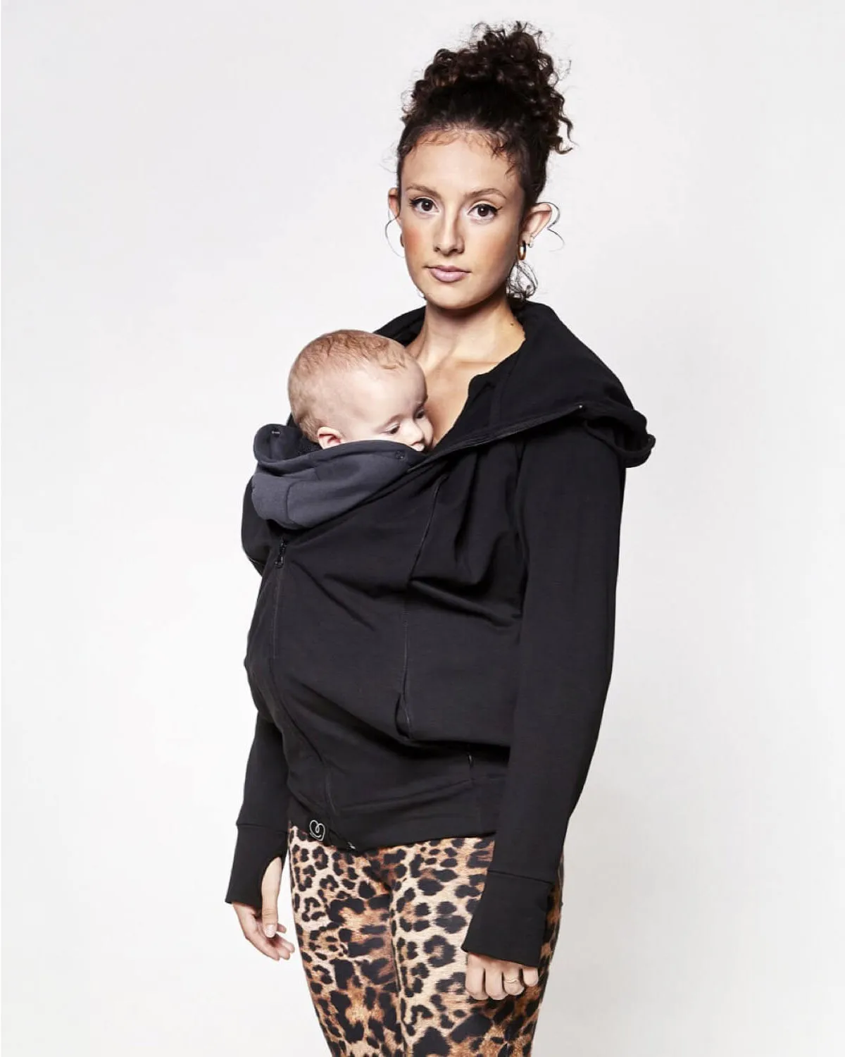 Love Radius Parent's Baby Wearing Hoodie - Black