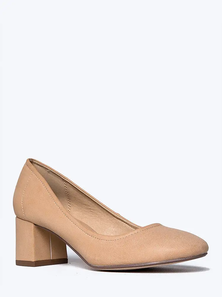 Low Block Heel Pump