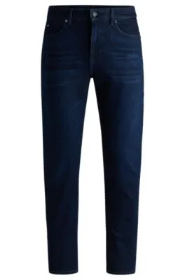 Maine Regular-fit jeans in dark-blue super-soft denim