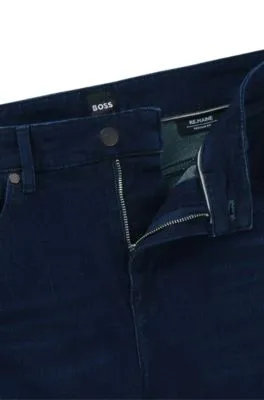 Maine Regular-fit jeans in dark-blue super-soft denim