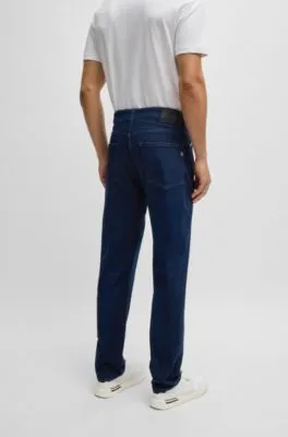 Maine Regular-fit jeans in dark-blue super-soft denim