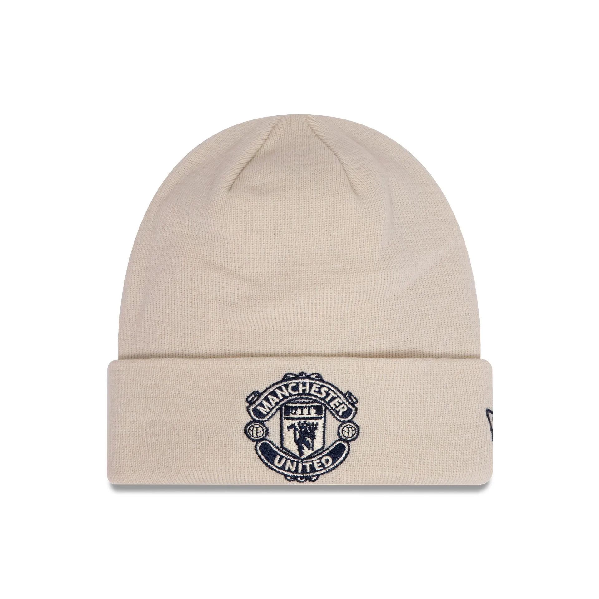 Manchester United Cream Cuff Knit Hat