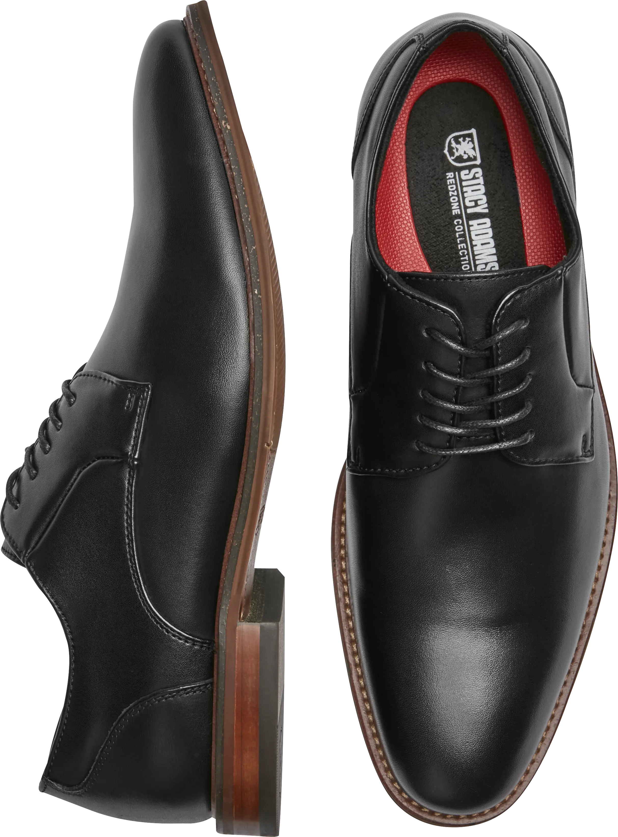 Marlton Plain-Toe Lace-Up Oxfords