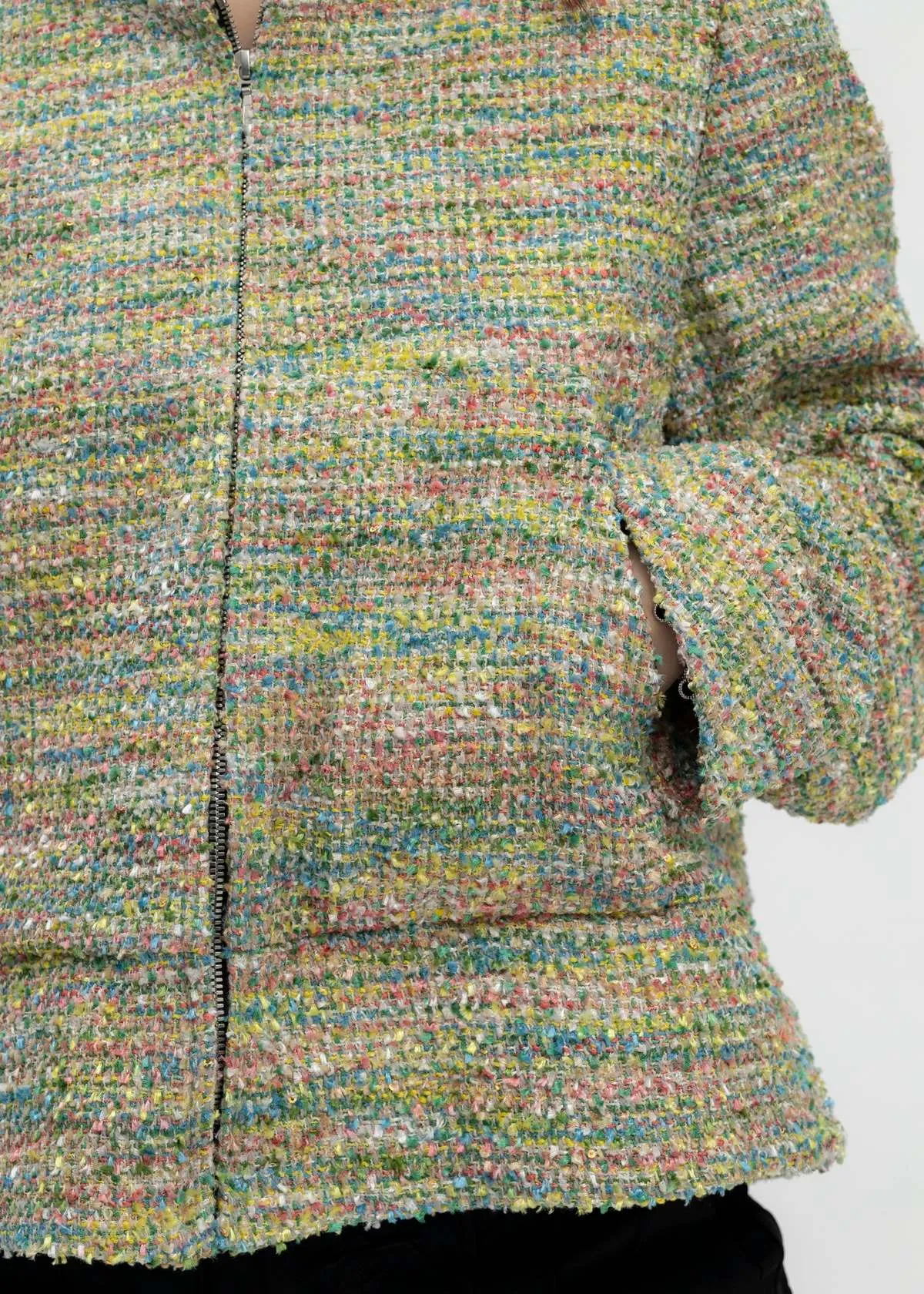 Masu Candy Tweed Zip-up Hoodie -  Multi