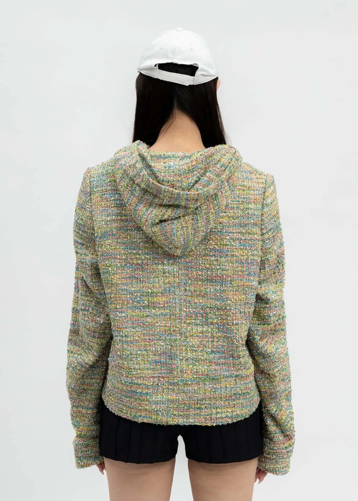 Masu Candy Tweed Zip-up Hoodie -  Multi