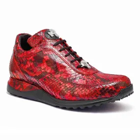 Mauri 8900 2 Python Sneakers Red