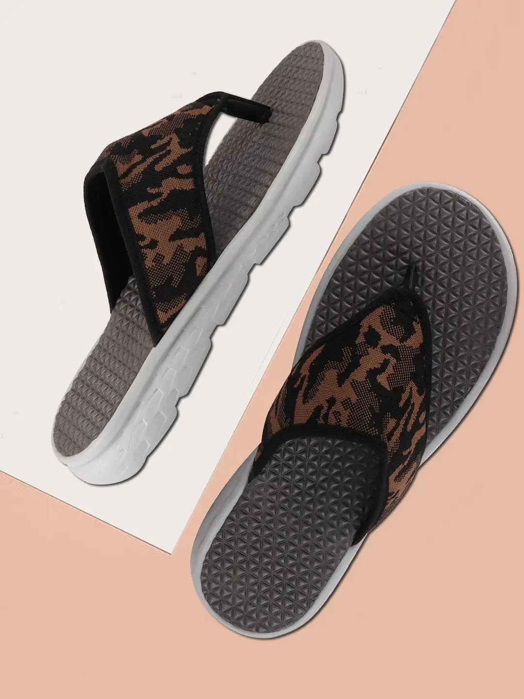 Men Army Casual Slip-On Printed Flip-Flops