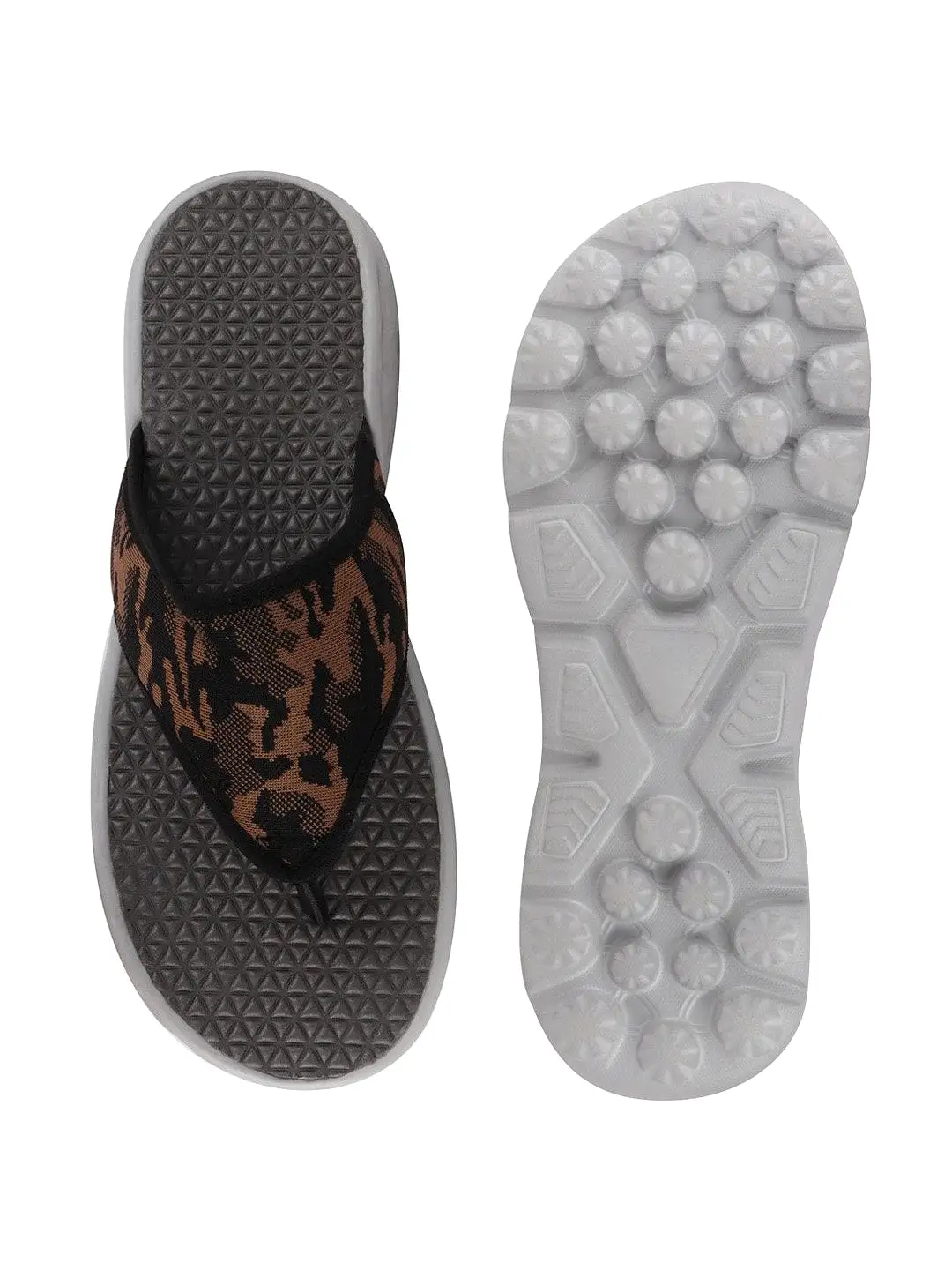 Men Army Casual Slip-On Printed Flip-Flops