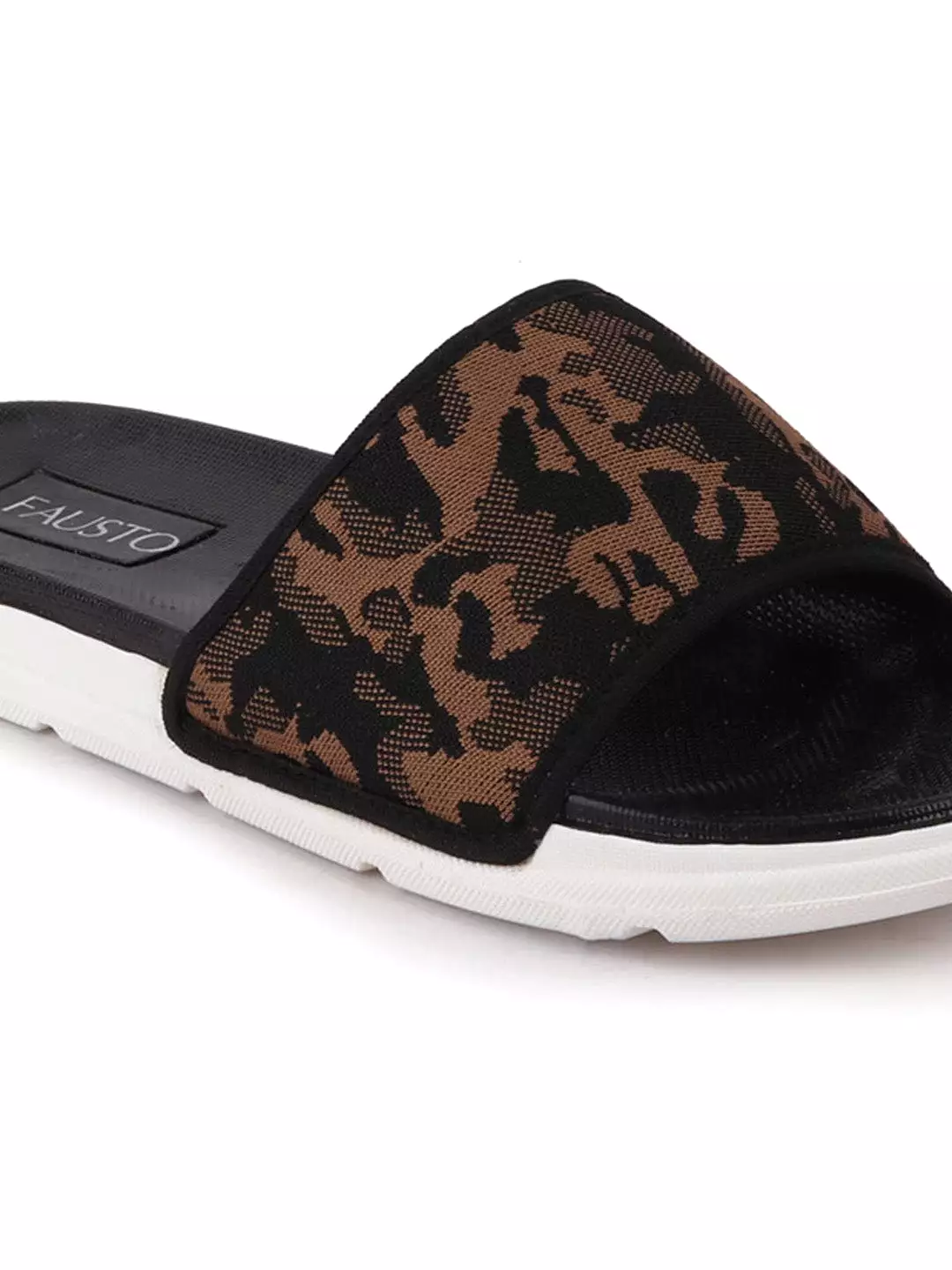 Men Army Casual Slip-On Printed Slider Flip-Flops