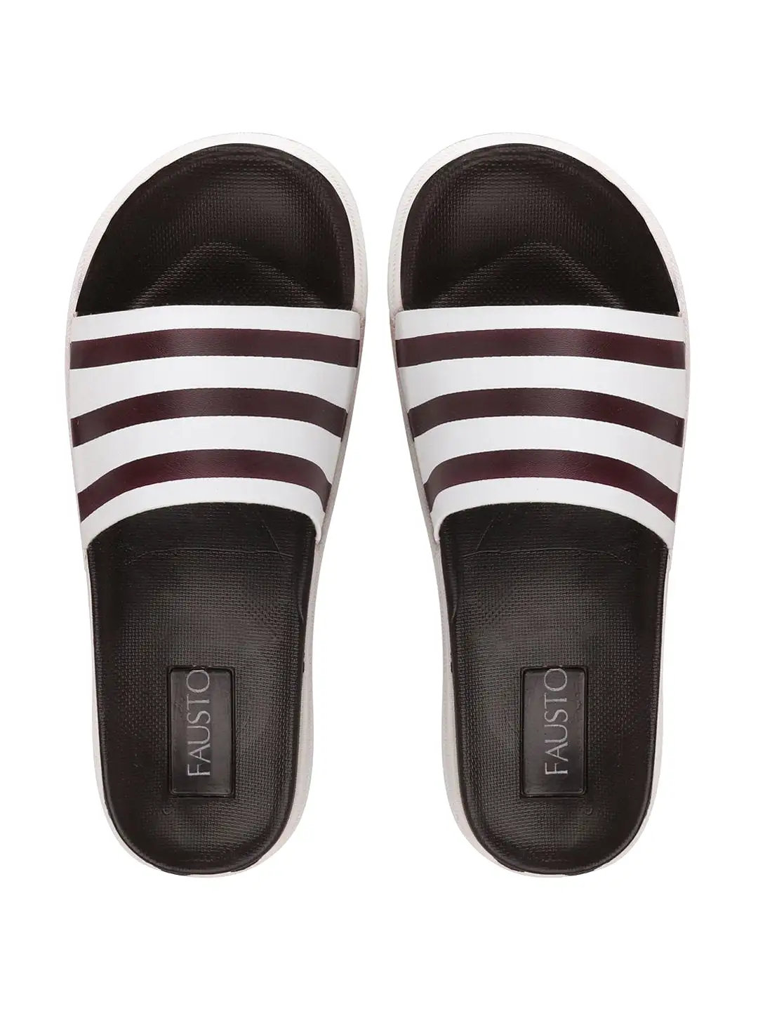 Men Brown Casual Slip-On Flip-Flops