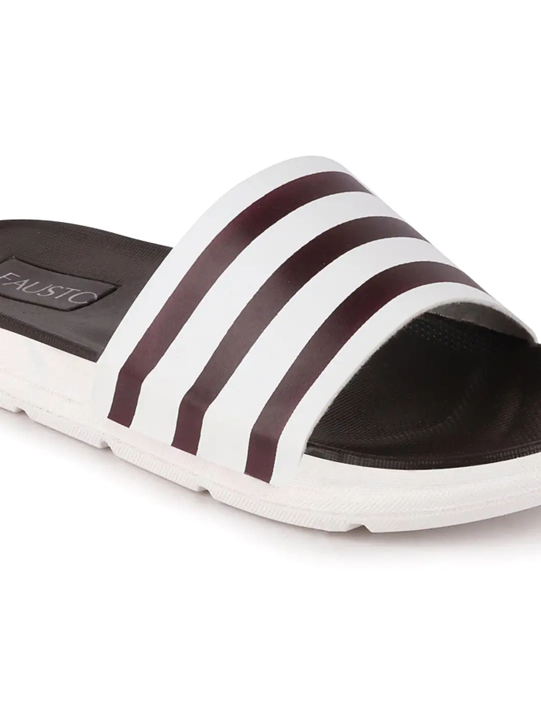 Men Brown Casual Slip-On Flip-Flops