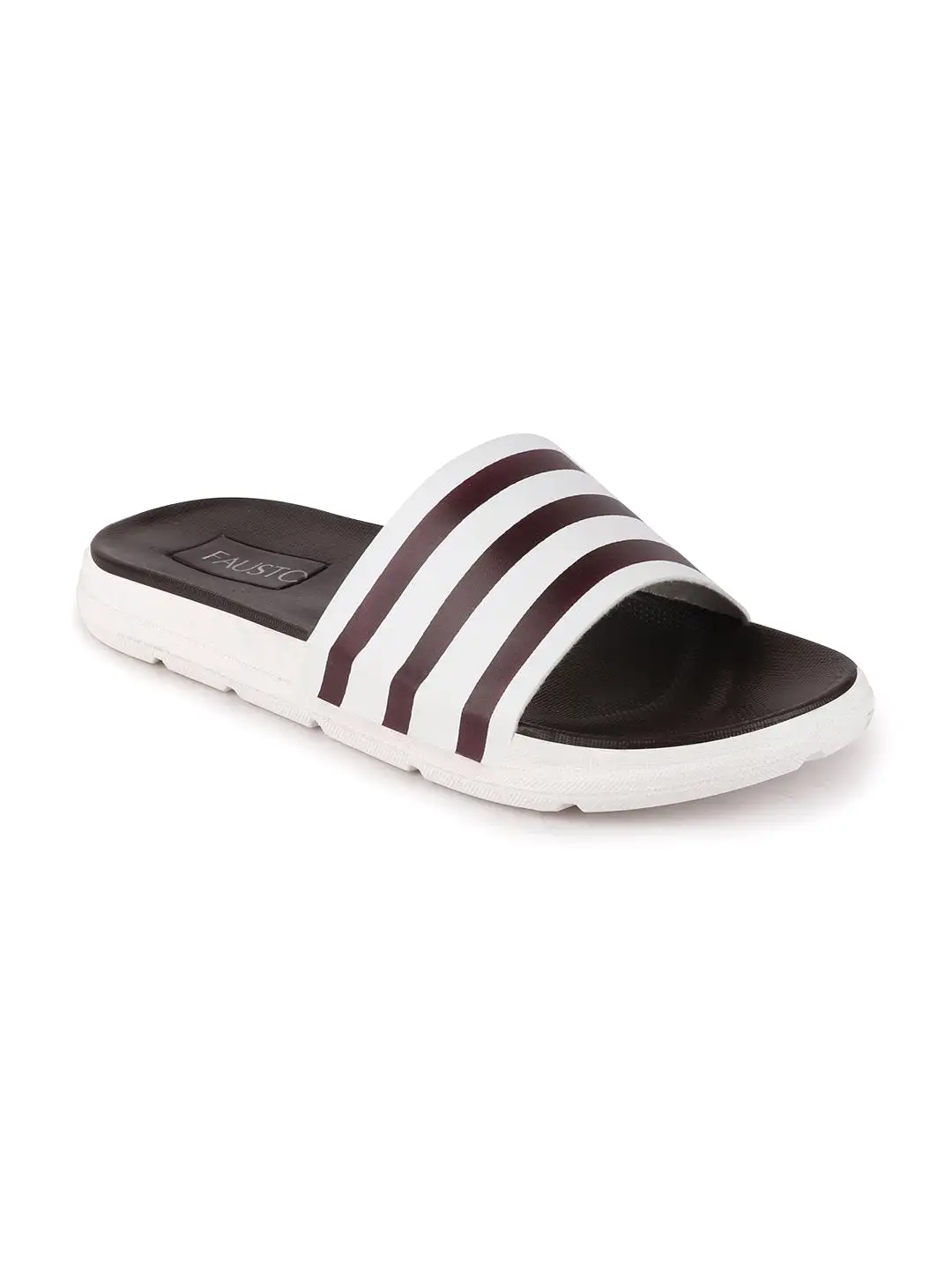 Men Brown Casual Slip-On Flip-Flops