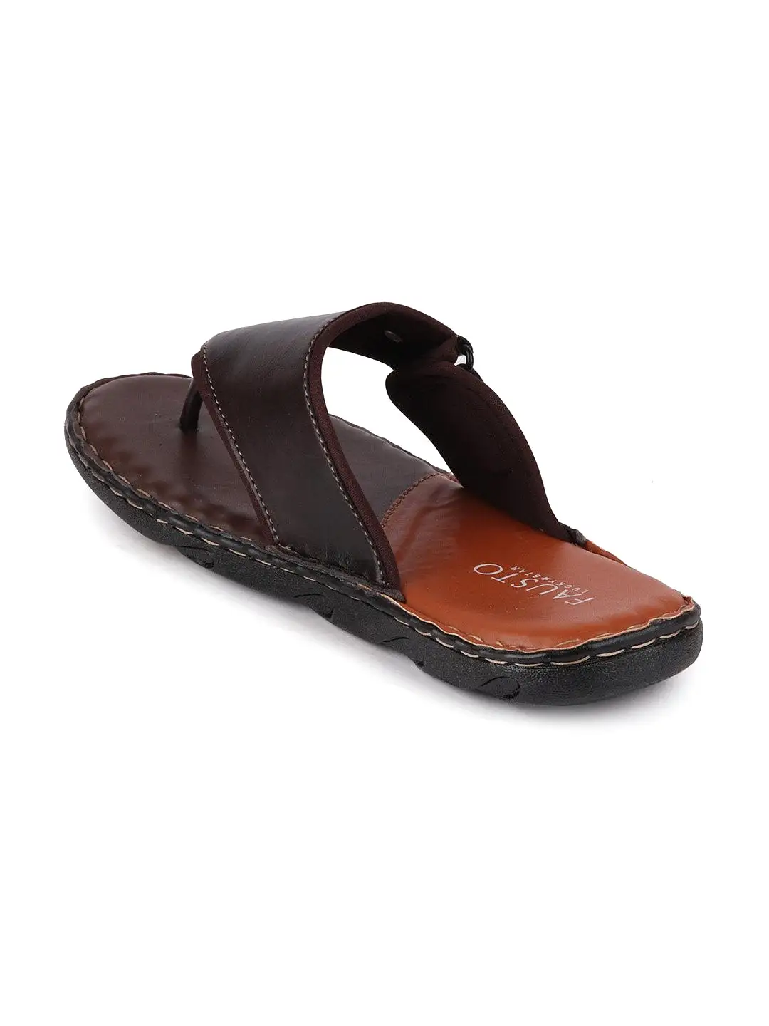 Men Brown Casual Slip-On Slippers