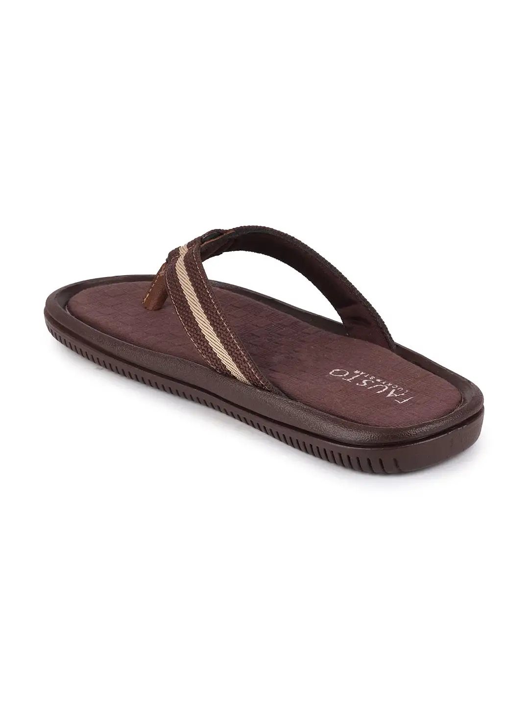 Men Brown Casual Slip-On Slippers