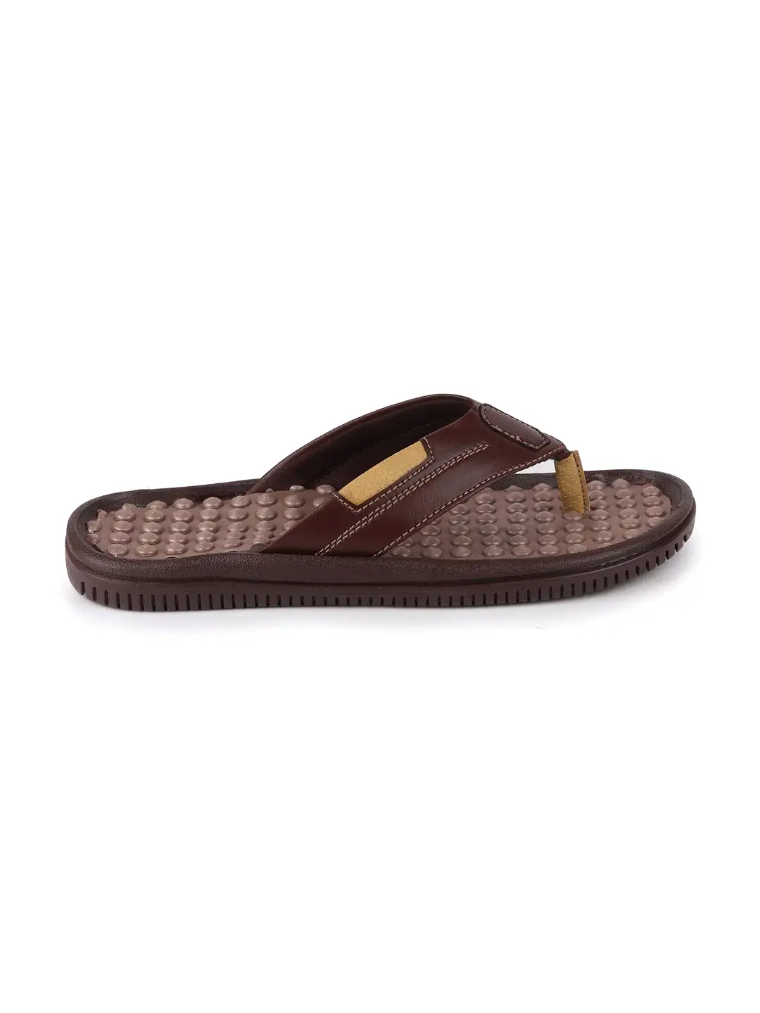 Men Brown Casual Slip-On Slippers