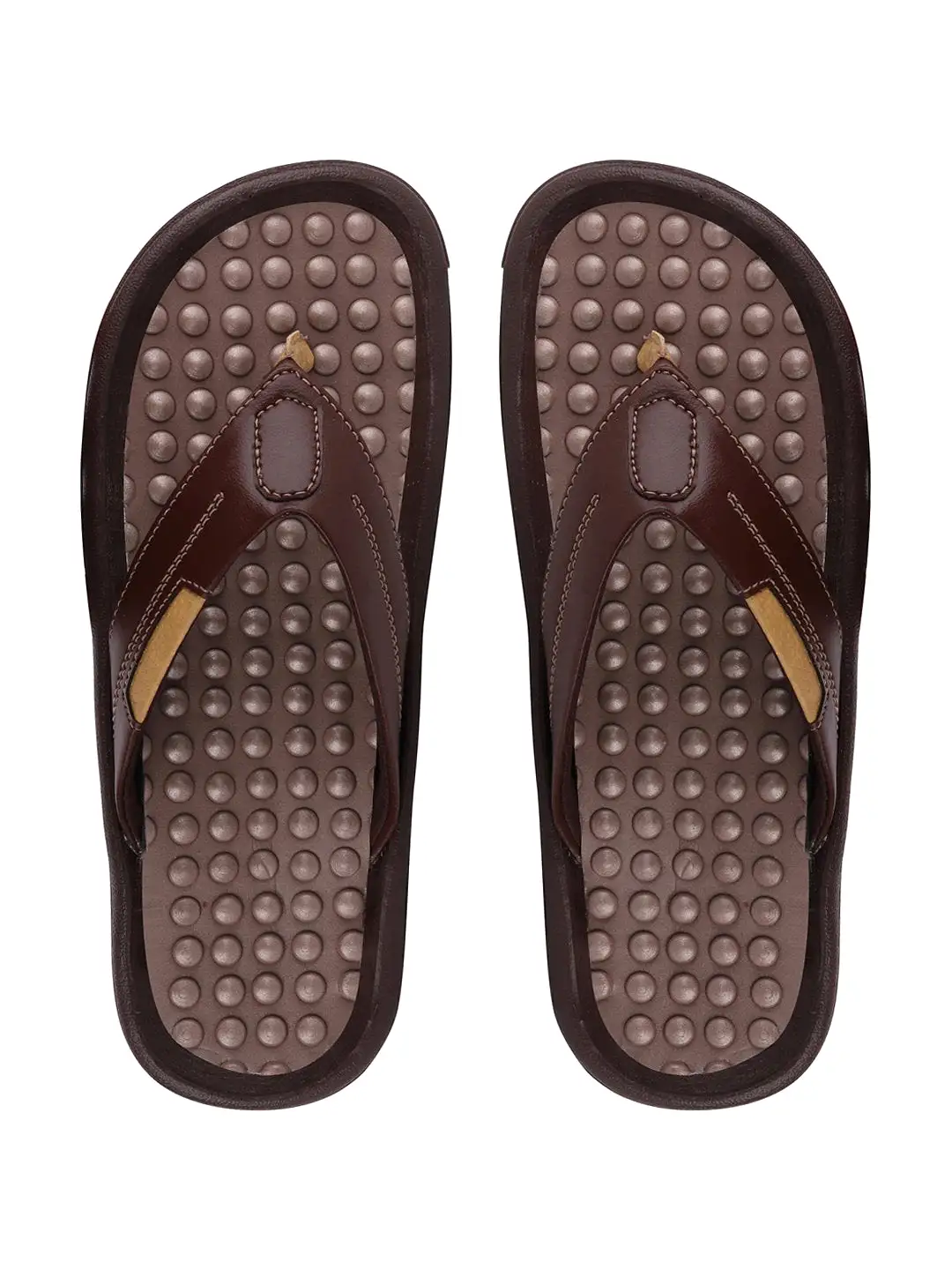 Men Brown Casual Slip-On Slippers