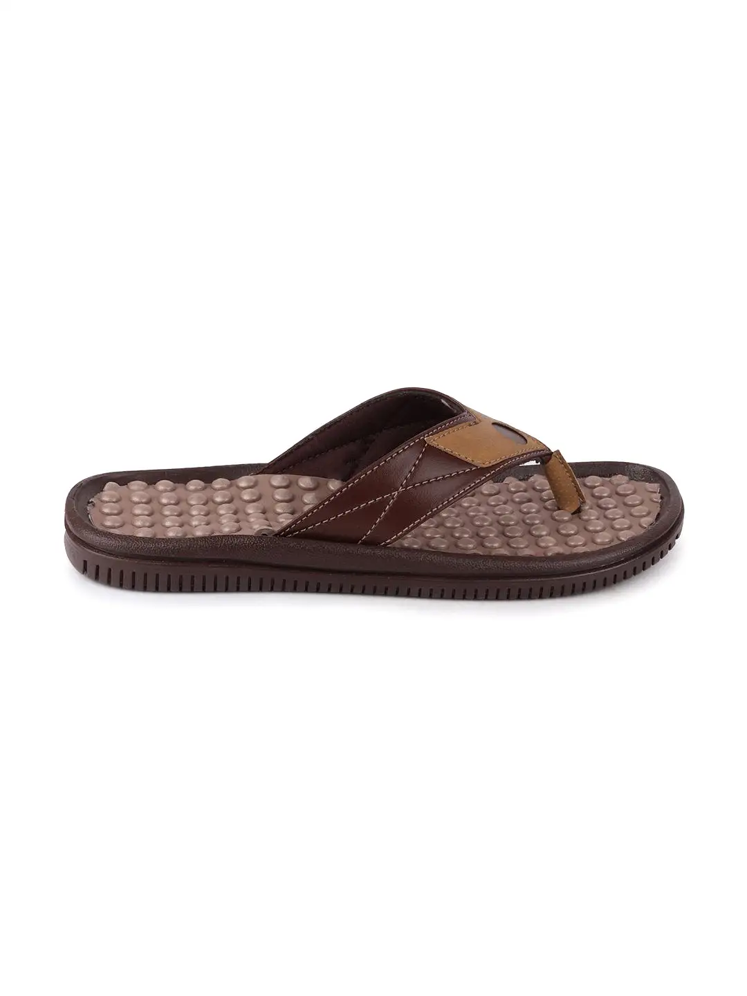 Men Brown/Camel Casual Slip-On Slippers