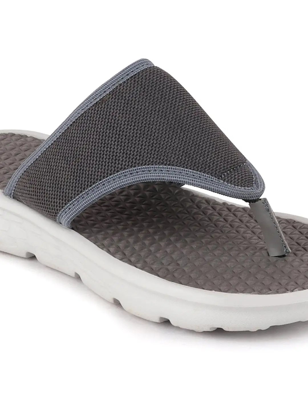 Men Grey Casual Slip-On Flip-Flops