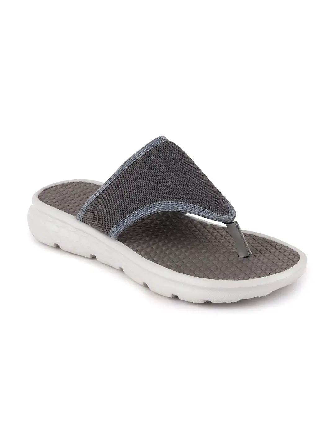 Men Grey Casual Slip-On Flip-Flops