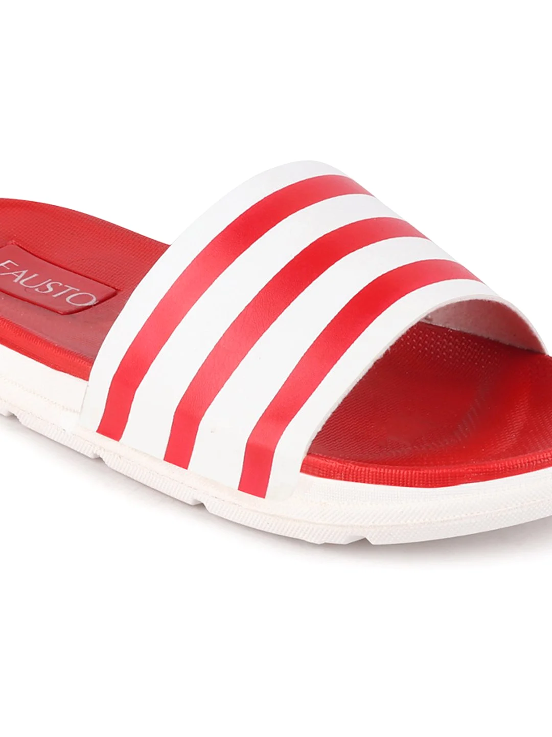 Men Red Casual Slip-On Flip-Flops