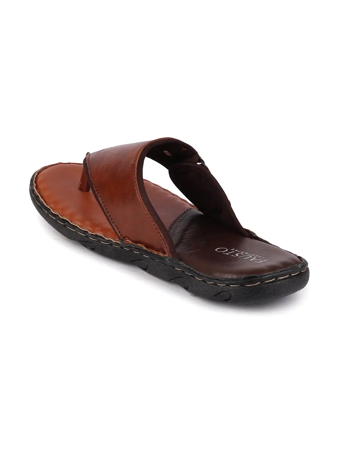 Men Tan Casual Slip-On Slippers