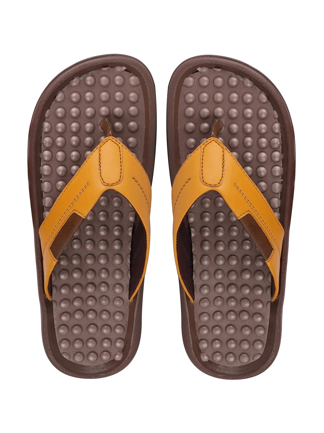 Men Tan Casual Slip-On Slippers