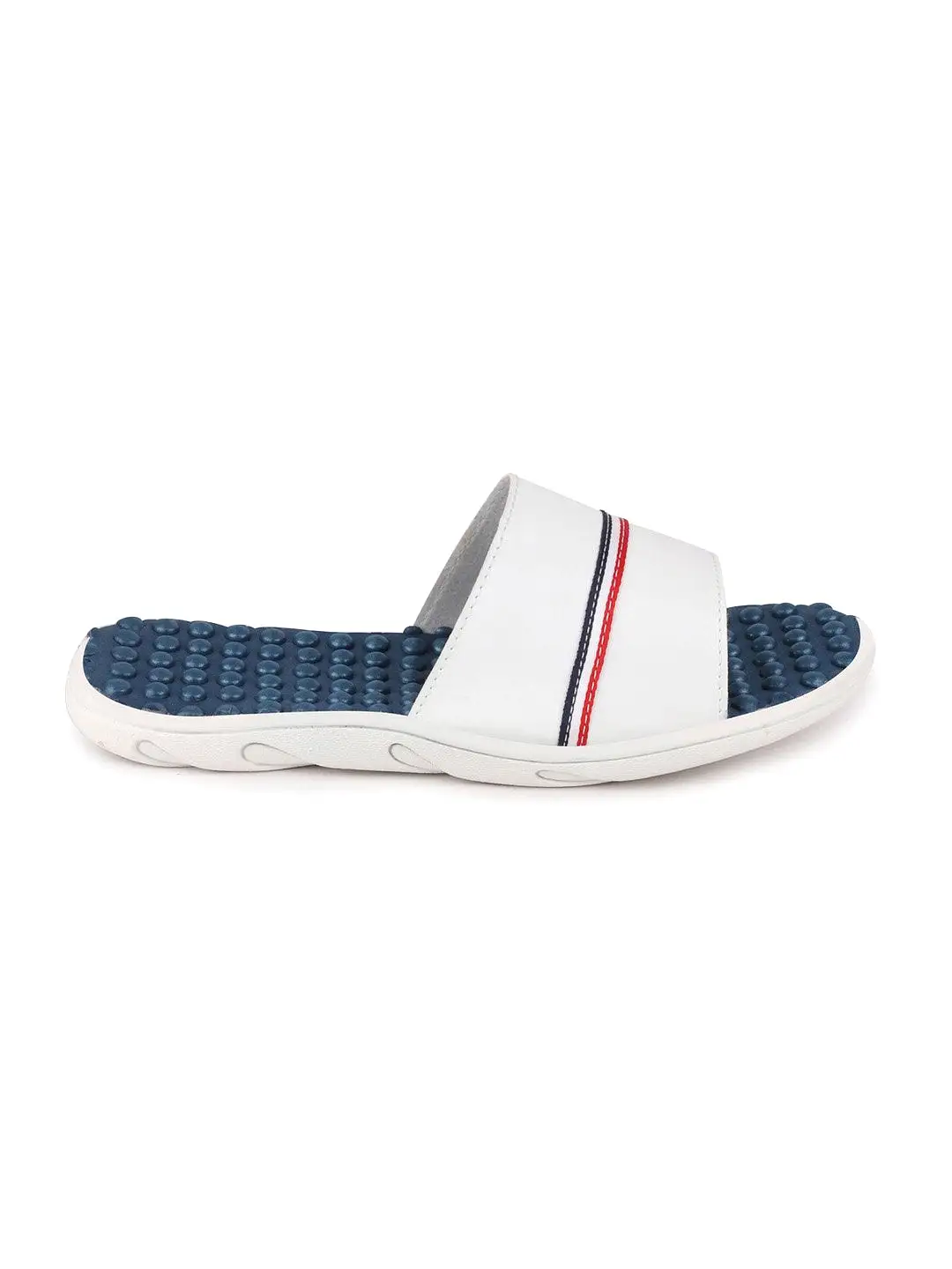 Men White Casual Slip-On Flip-Flops