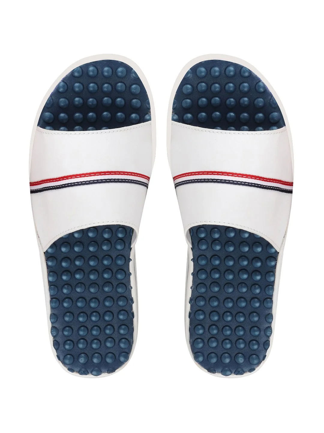 Men White Casual Slip-On Flip-Flops