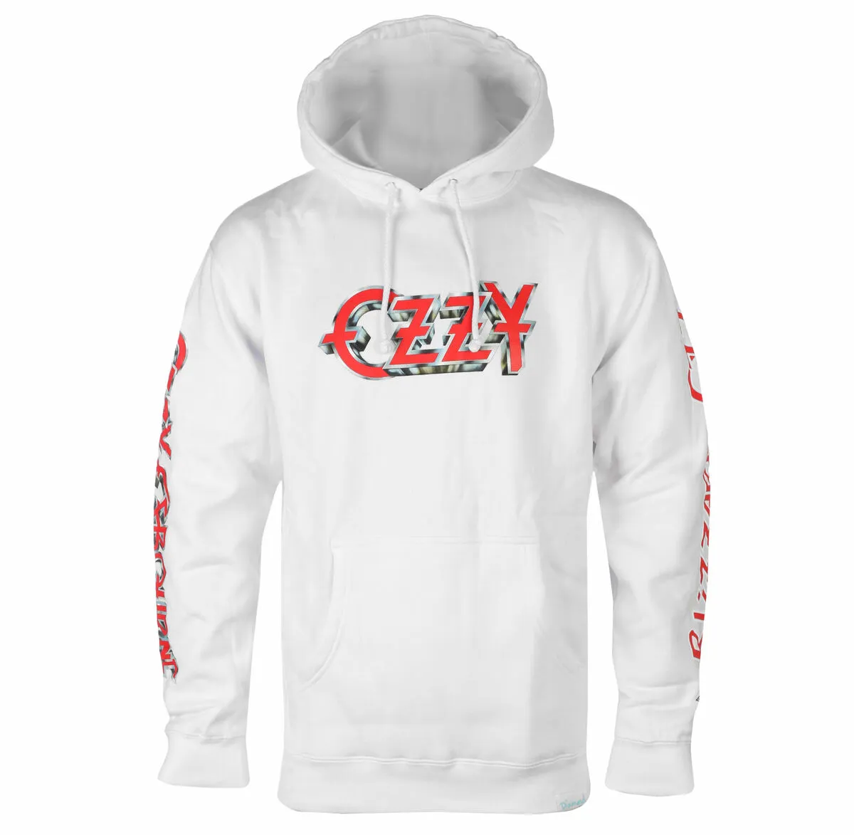 men's hoodie DIAMOND x OZZY OSBOURNE - Blizzard Of Ozz - White - B21DMPF200 WHT  -  Metal-shop