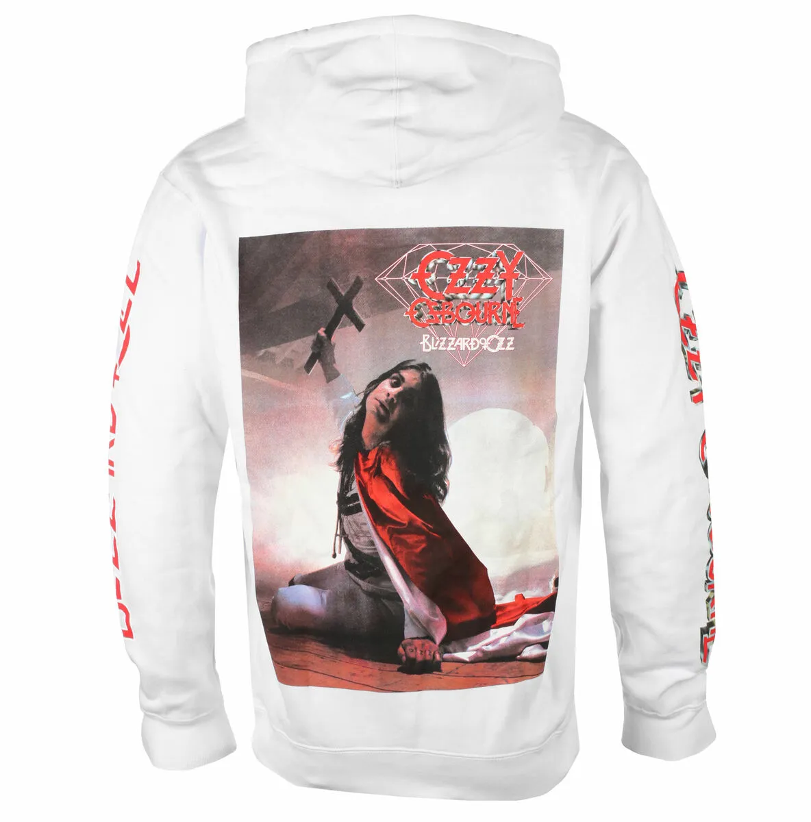 men's hoodie DIAMOND x OZZY OSBOURNE - Blizzard Of Ozz - White - B21DMPF200 WHT  -  Metal-shop