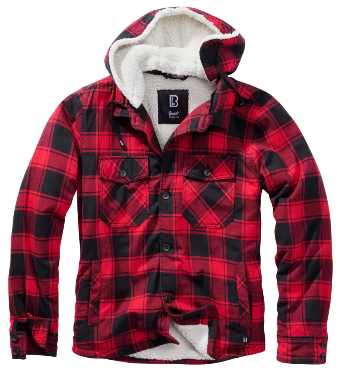 Men's jacket BRANDIT - Lumberjacket - 3172-red/black checkered  -  Metal-shop