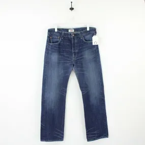 Mens LEVIS 501 Jeans Dark Blue | W36 L32