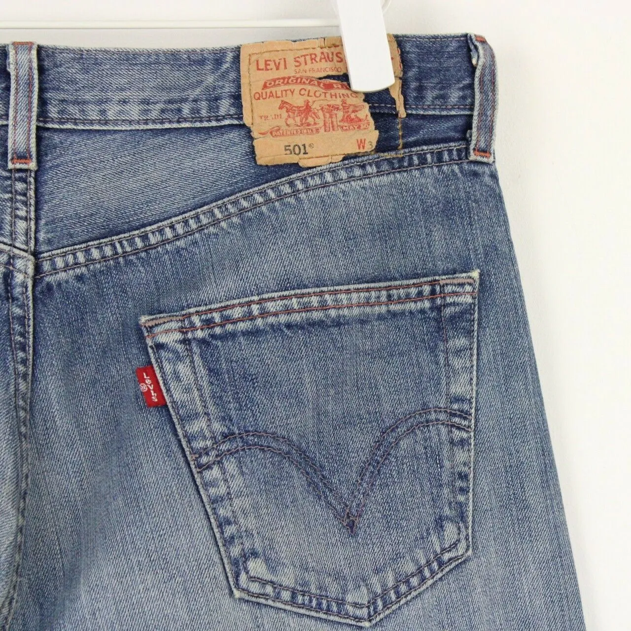 Mens LEVIS 501 Jeans Mid Blue | W34 L34