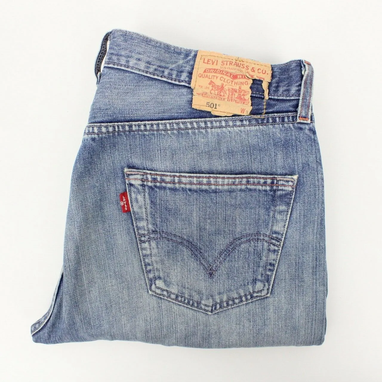 Mens LEVIS 501 Jeans Mid Blue | W34 L34