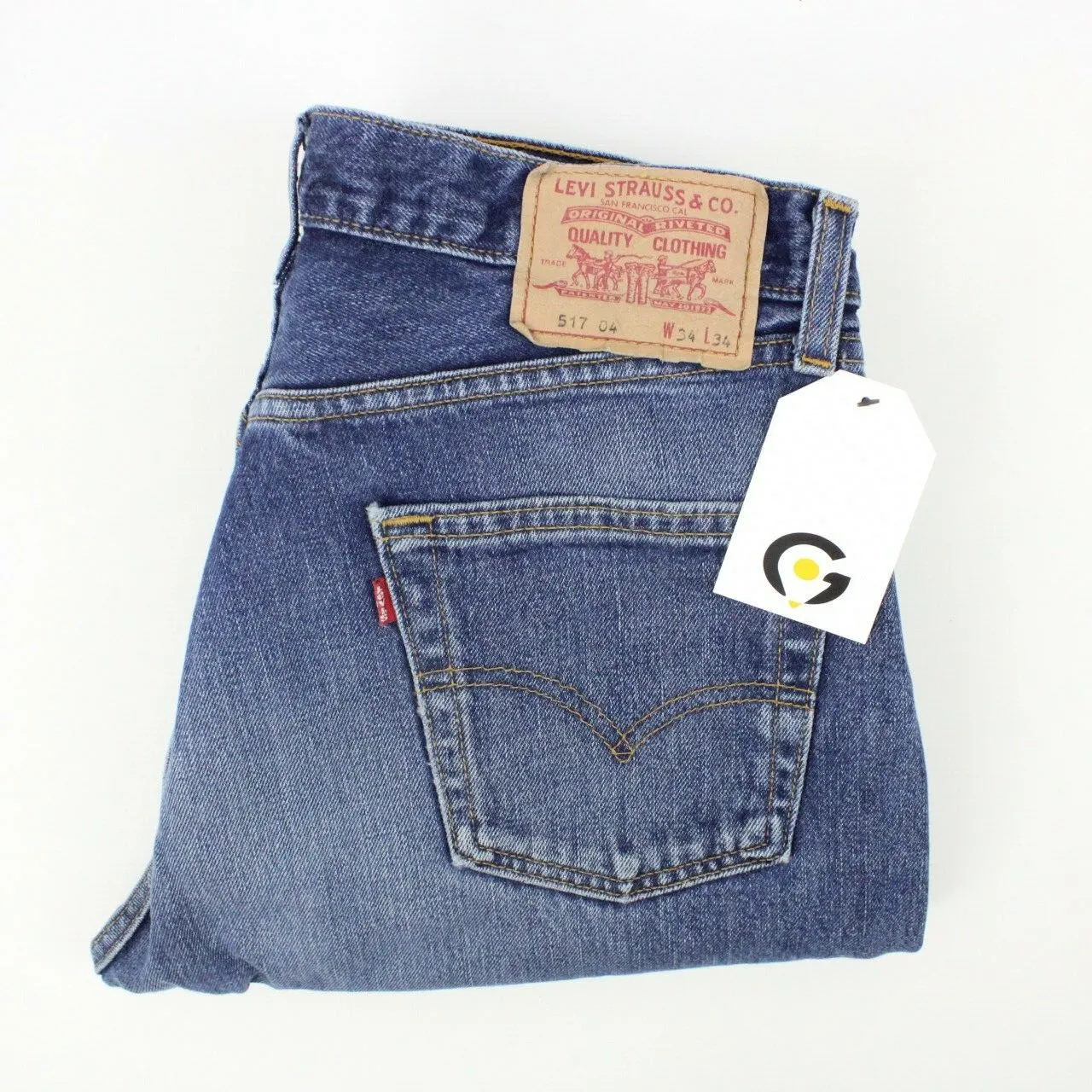 Mens LEVIS 517 Jeans Mid Blue | W34 L34