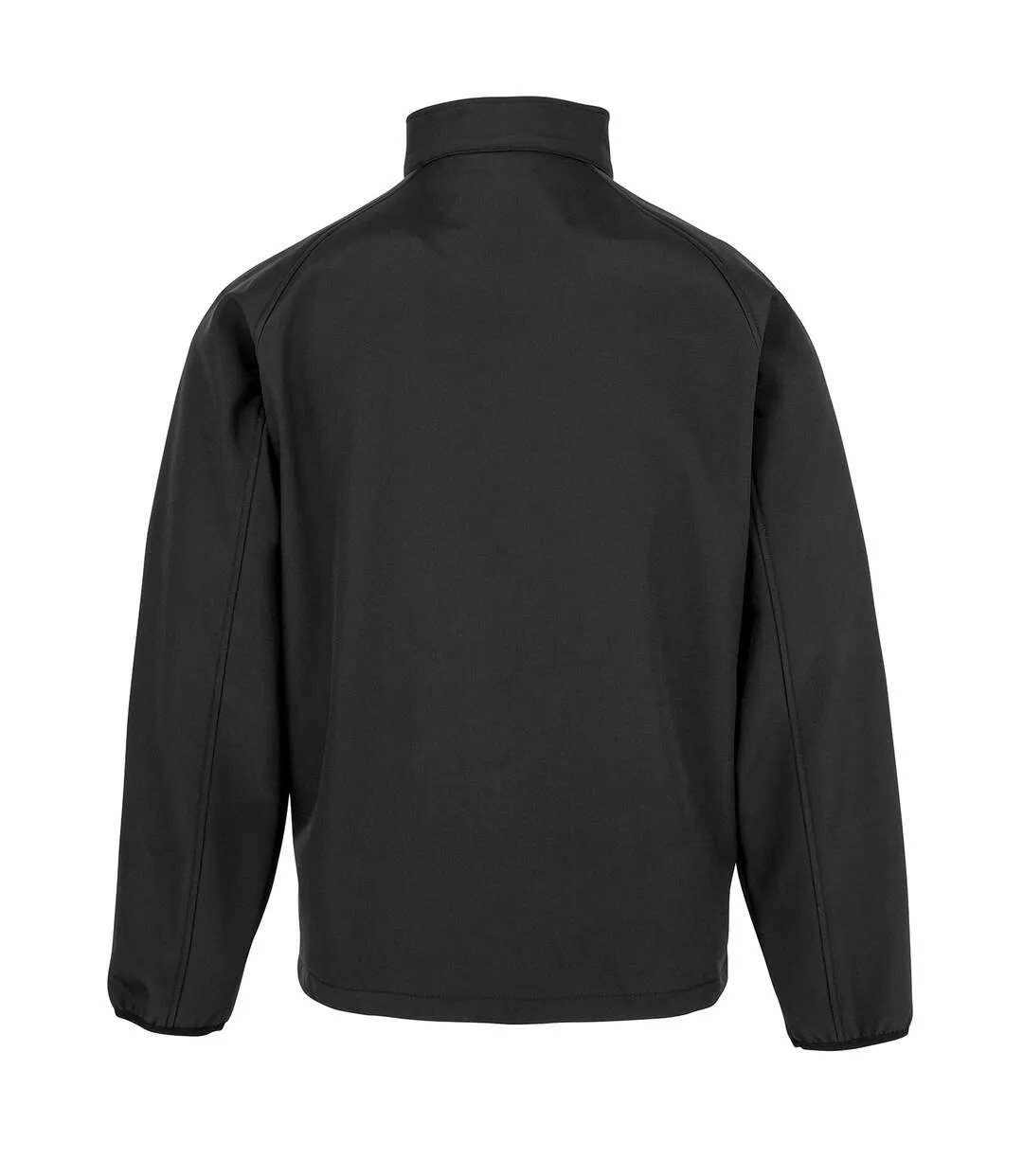 Mens printable soft shell jacket black Result Genuine Recycled