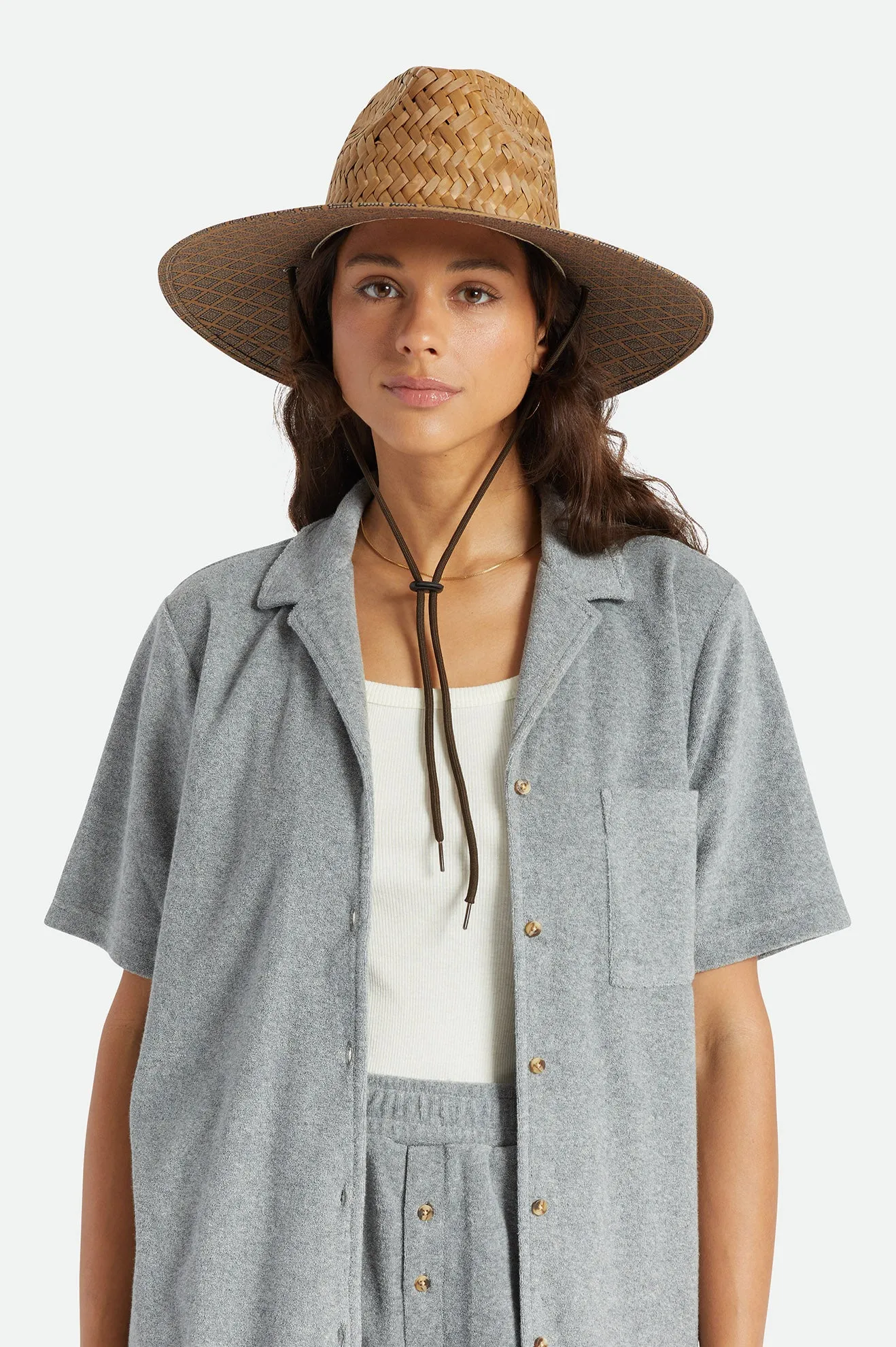 Messer Wide Brim Sun Hat - Brown