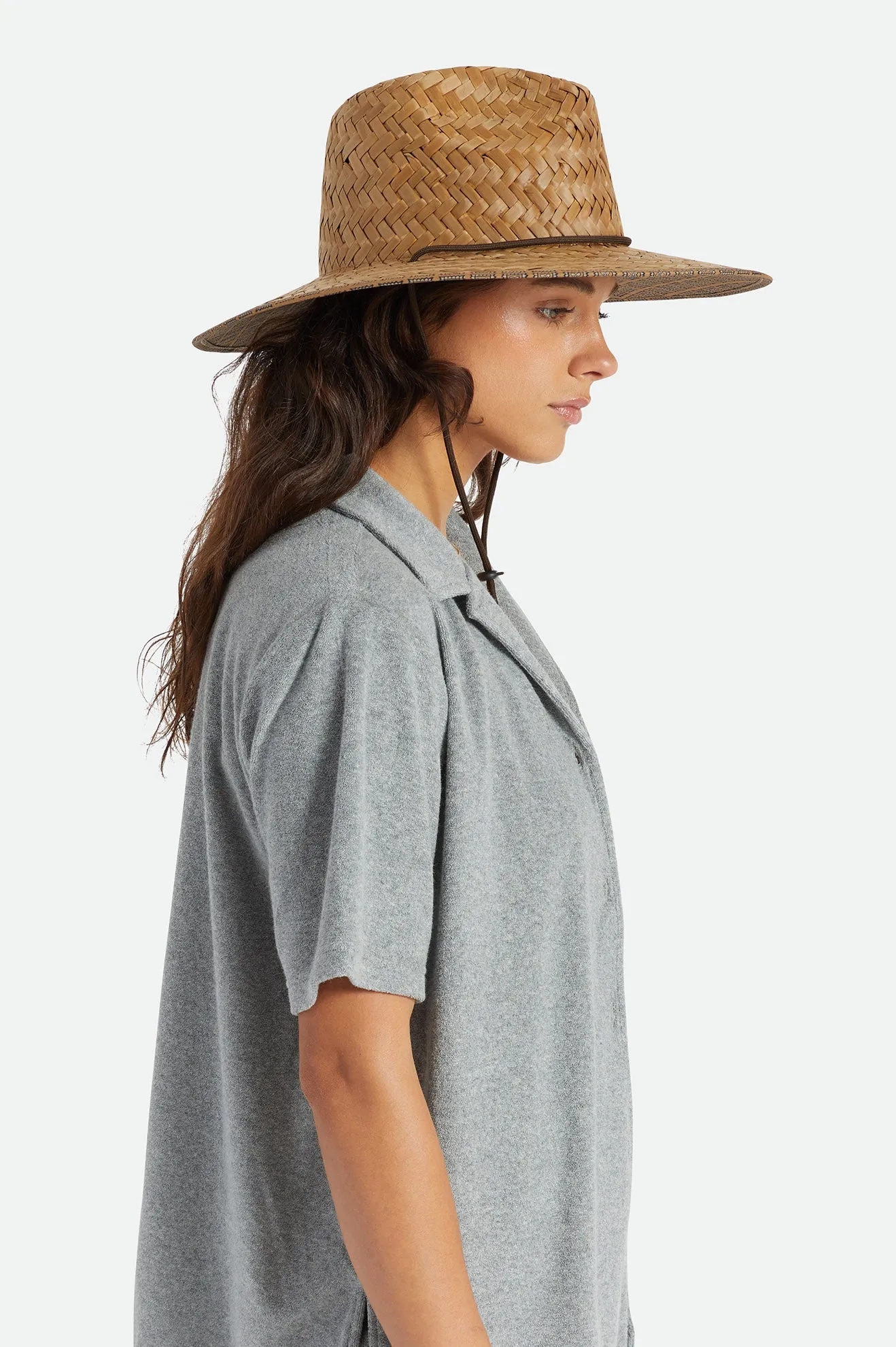 Messer Wide Brim Sun Hat - Brown