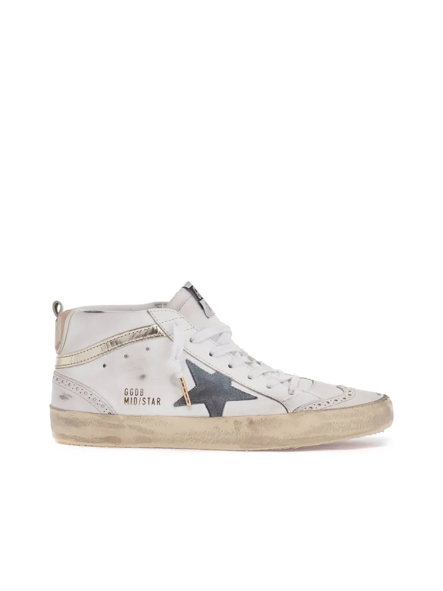 Mid Star Distressed Sneakers