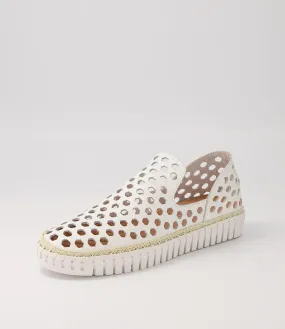 MIDAS Hayba White Leather Sneakers