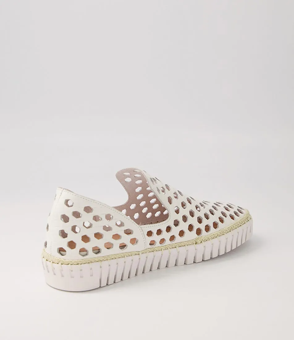 MIDAS Hayba White Leather Sneakers