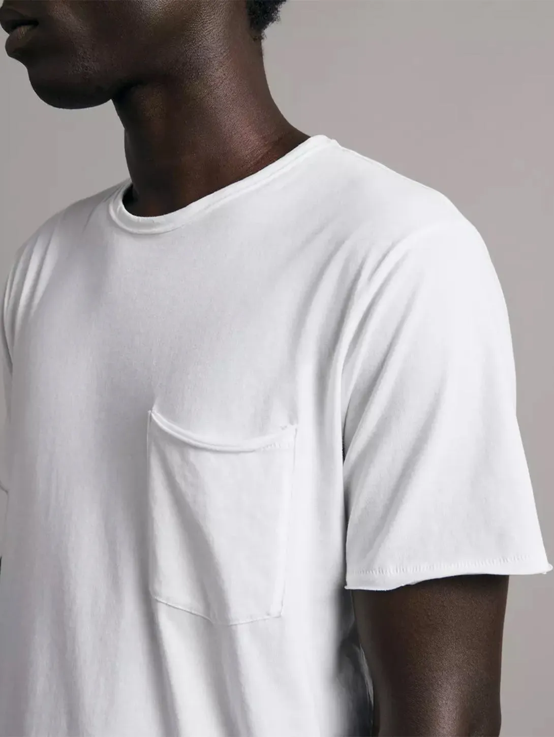 Miles One Pocket Tee - White