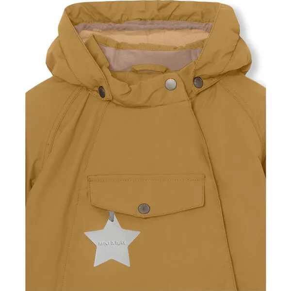 Mini A Ture WANG Fleece Lined Winter Jacket, Medal Bronze