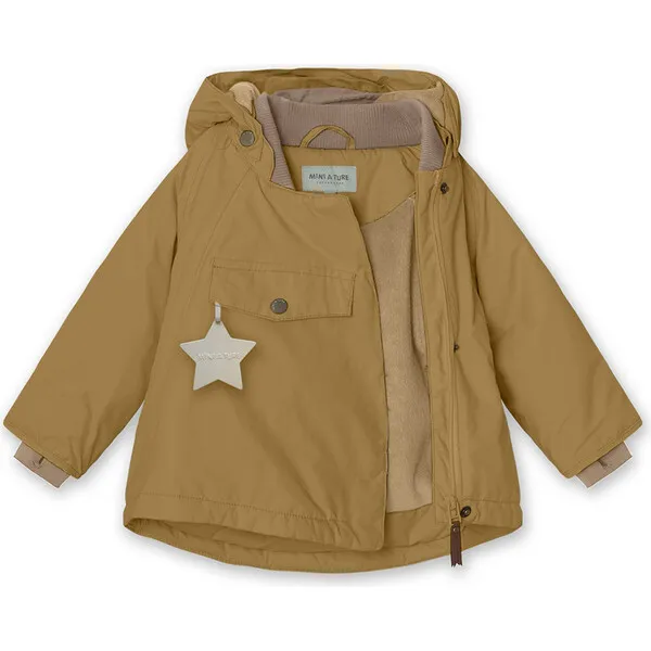 Mini A Ture WANG Fleece Lined Winter Jacket, Medal Bronze