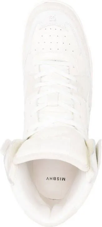 MISBHV panelled-design hi-top sneakers White