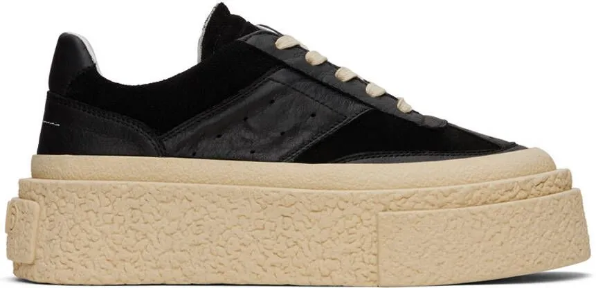 MM6 Maison Margiela Black Platform Sneakers